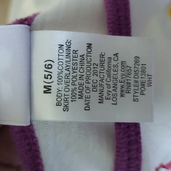 DISNEY PRINCESS RAPUNZEL TSHIRT and TULLE DRESS SZ M5/6 - Picture 5 of 11